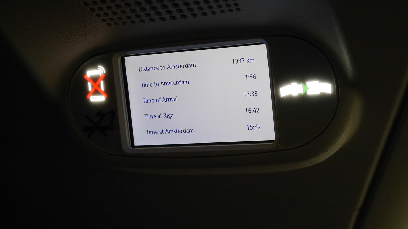 Small overhead display