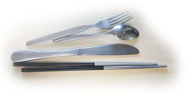Household utensils, east meets west