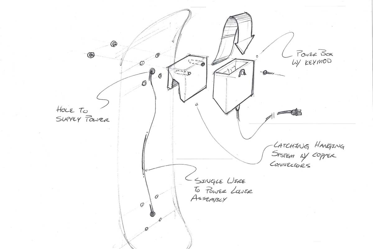 Concept Sketches - Wall Mount Assembly