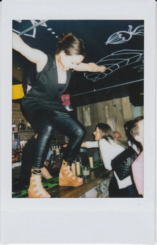Me "managing" the bar pre-sobriety.