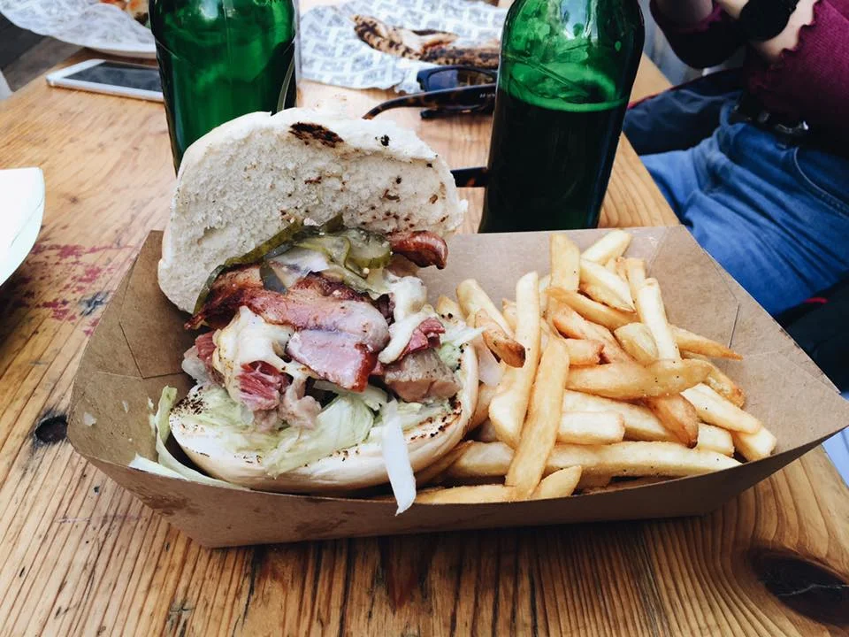 "The King" Salt Beef Bagel @ Bell & Brisket