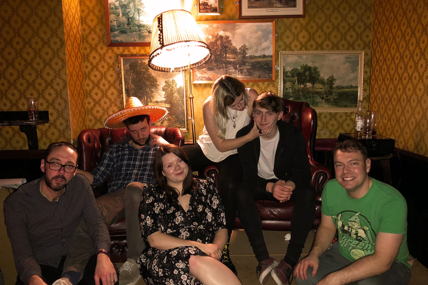 L-R: Gary Wilcox, Jack Tasker, Laura Ellement, Sophie Tasker, Tom Downes, Duncan Wilcox