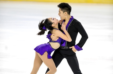 What a duo! This is Chinese silver medal hopefuls Wenjing Sui and Cong Han.