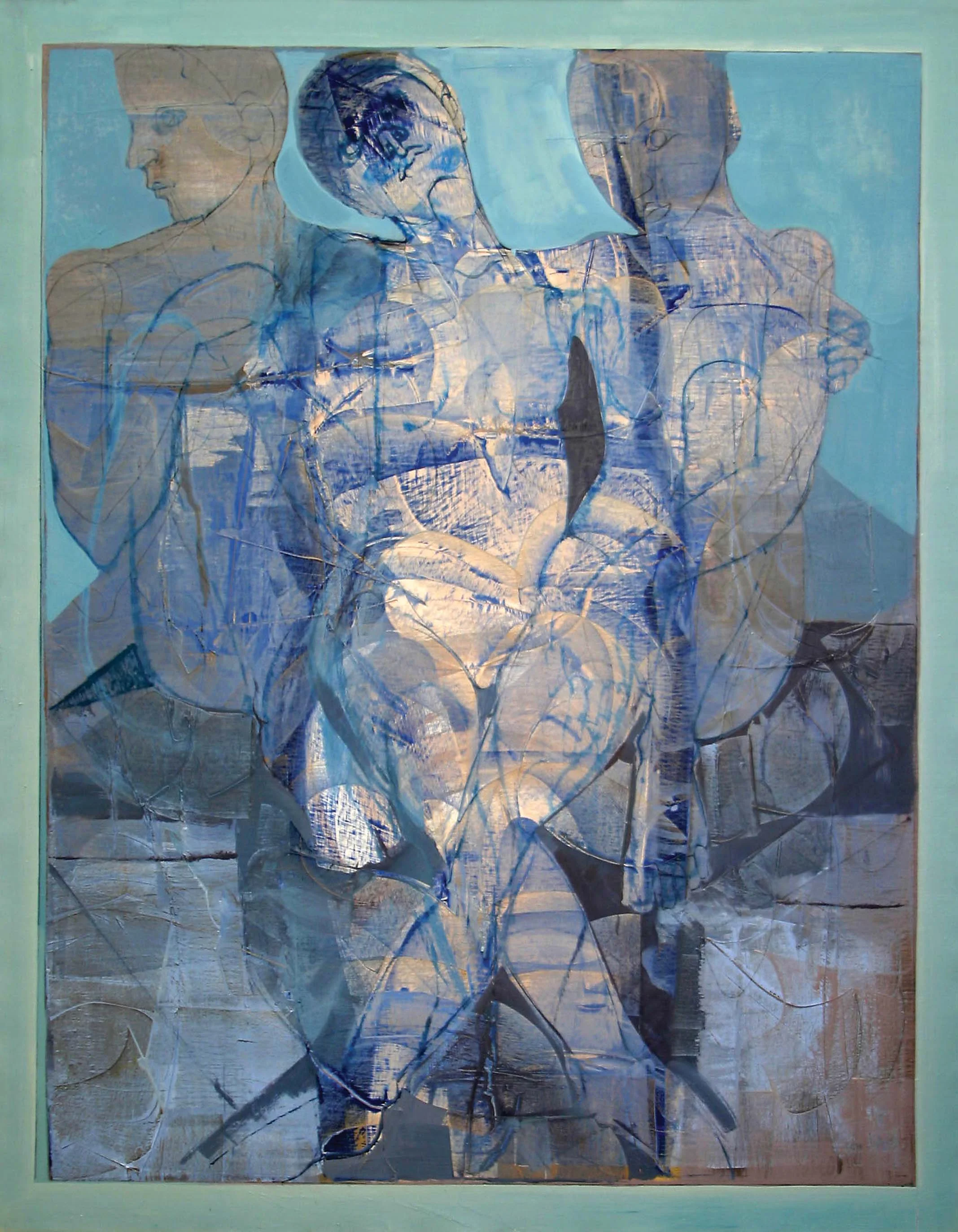 Impulso/Impulse, óleo/tela, oil/canvas, private collection, 150 x 120 cm, 2002
