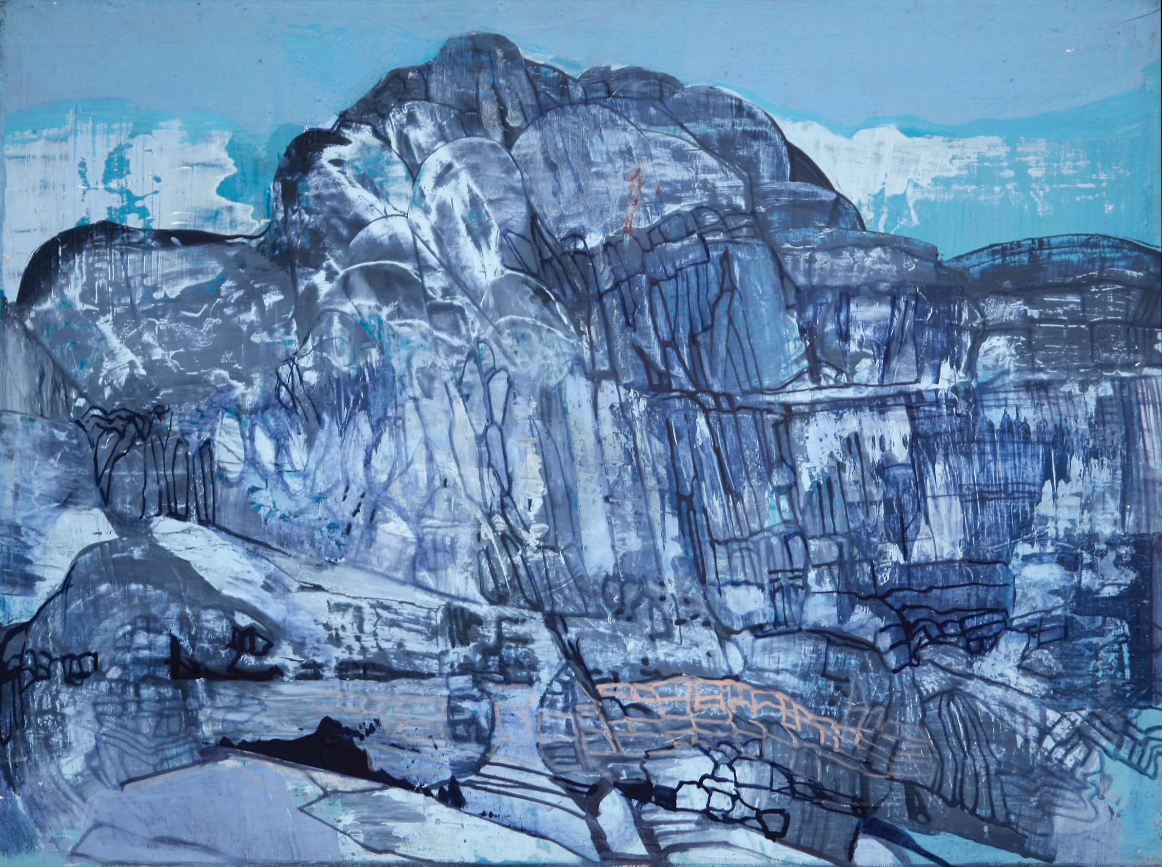 Petra/Petra, acrílico/tela, acrylic/canvas, private collection, 60 x 80 cm, 2000