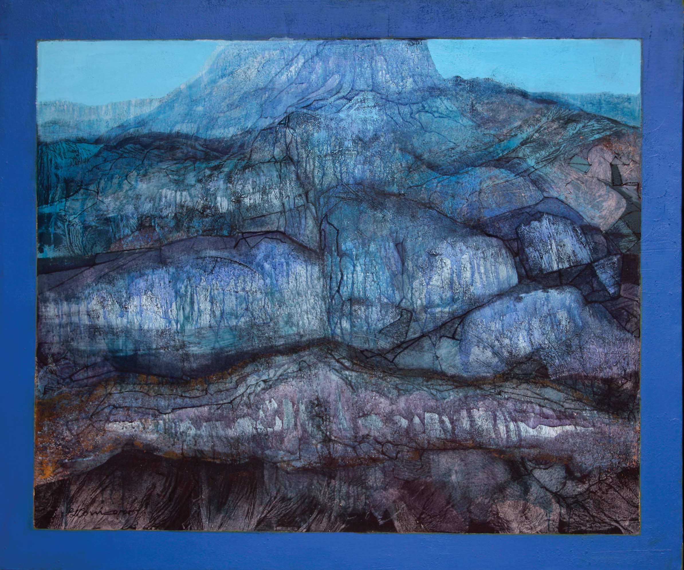 Mineral/Mineral, acrílico/tela, acrylic/canvas, private collection, 120 x 150 cm, 1996