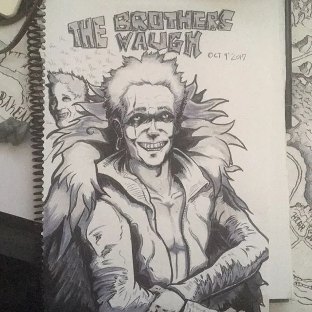 Hahaha day 9
Happy birthday @justinwaugh9 
#drawing 
#pencil
#sketch
#draw
#illustration
#graphic
#graphicart
#monster
#monsters
#comic
#comics
#comicbook
#comicbookart #inktober #inktober2017