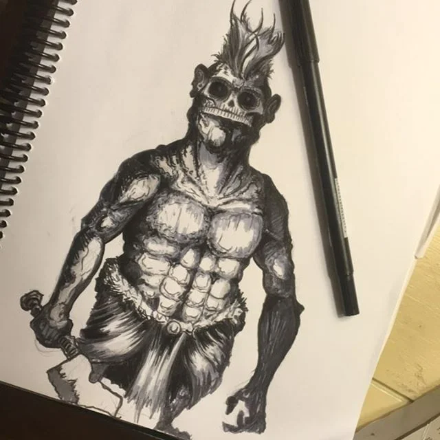 Day 13 
#drawing 
#pencil
#pen 
#sketch
#draw
#illustration
#graphic
#graphicart
#monster
#monsters
#comic
#comics
#comicbook
#comicbookart #inktober #inktober2017