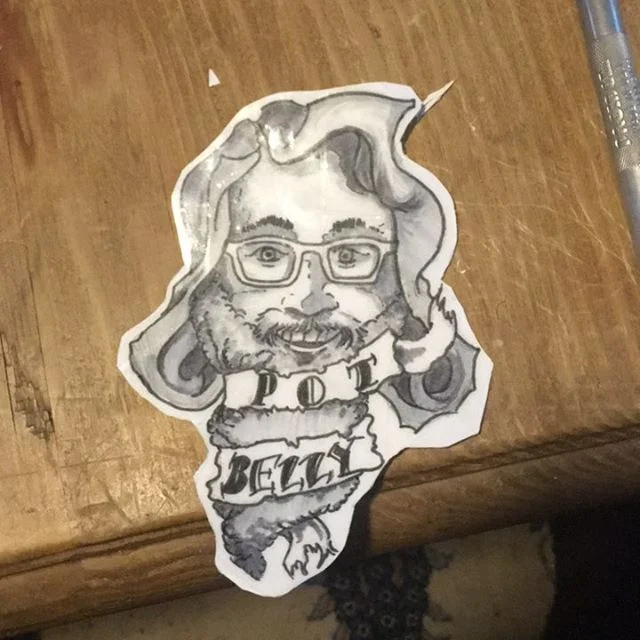 Made a custom sticker of my boi @djcharzard 
#drawing 
#pencil
#pen 
#sketch
#draw
#illustration
#graphic
#graphicart
#monster
#monsters
#comic
#comics
#comicbook
#comicbookart #inktober #inktober2017 #sticker #custom