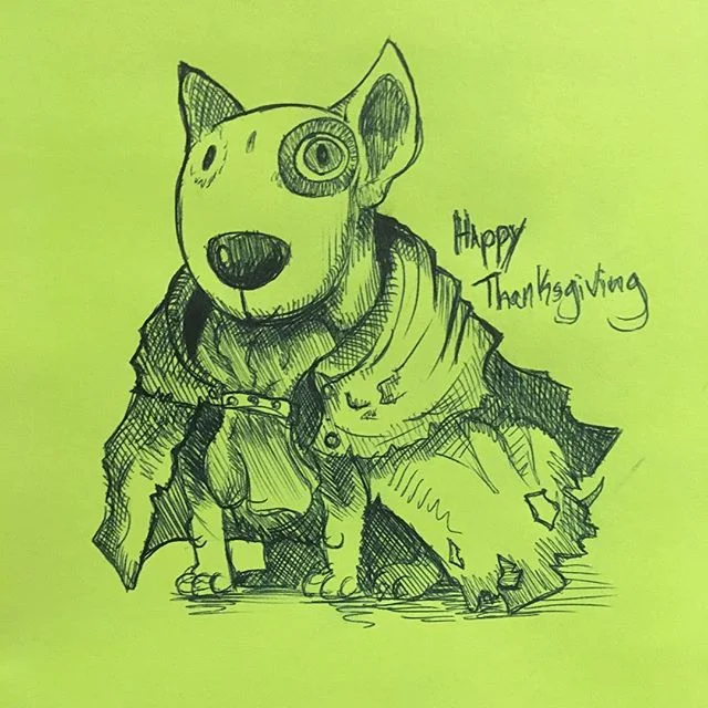 My leader..... spot #thanksgiving 
#drawing 
#pencil
#pen 
#sketch
#draw
#illustration
#graphic
#graphicart
#monster
#monsters
#comic
#comics
#comicbook
#comicbookart