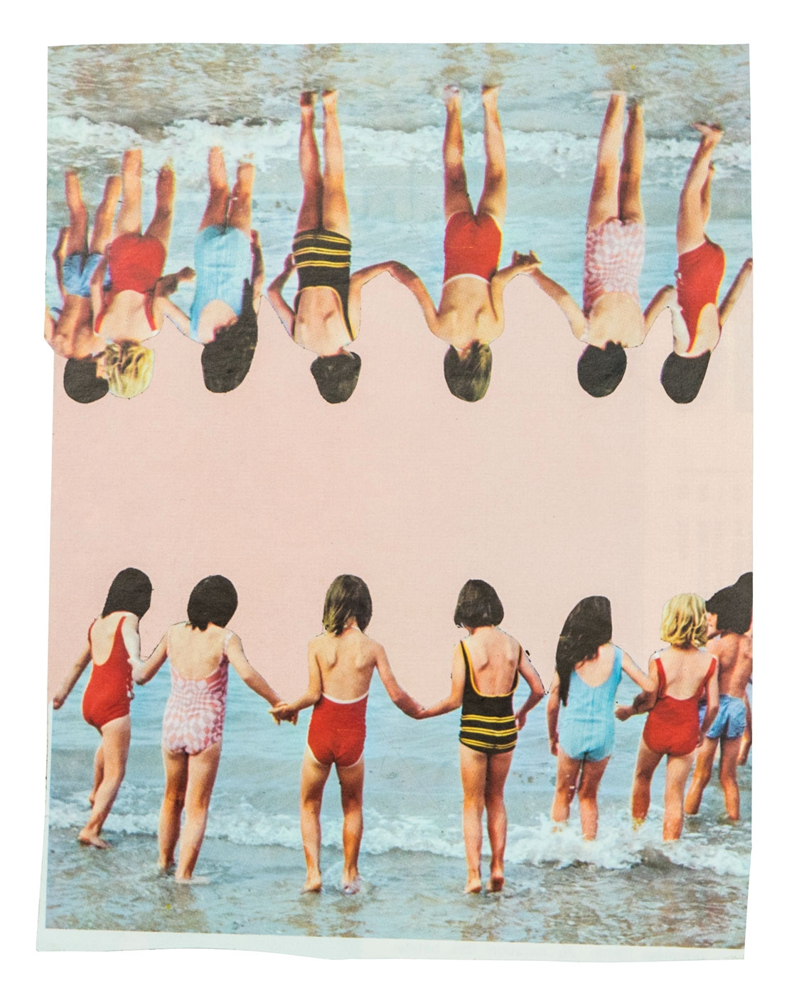  Dziewczynki 18 x 14 cm Collage sur papier 2017 