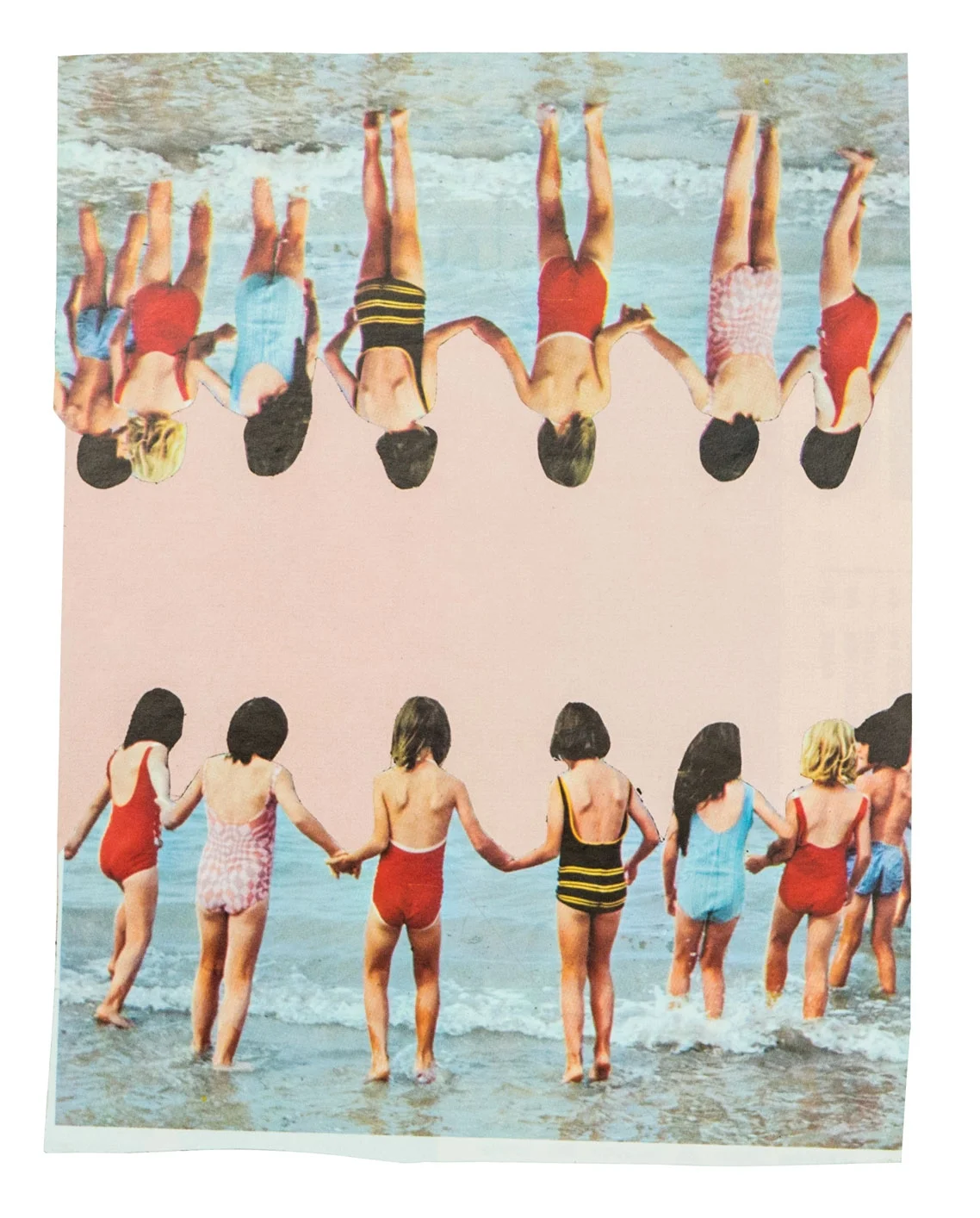 Dziewczynki 18 x 14 cm Collage sur papier 2017