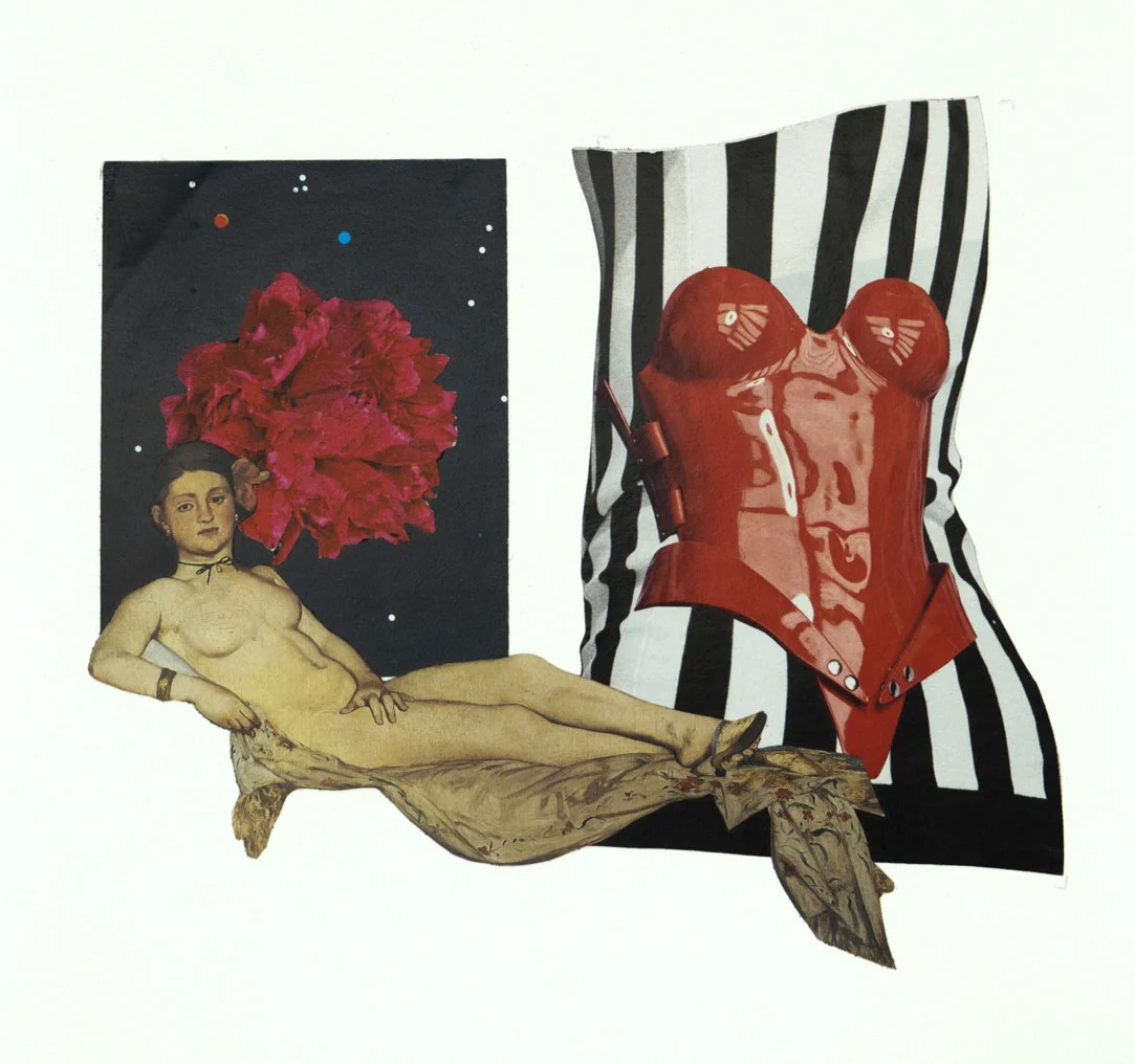 Olympia 19 x 17 cm Collage sur papier 2017