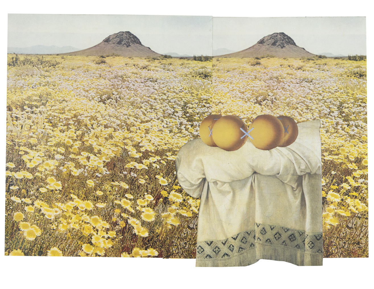  Yellow Field 24,8 x 35,6 cm Collage sur papier 2017 
