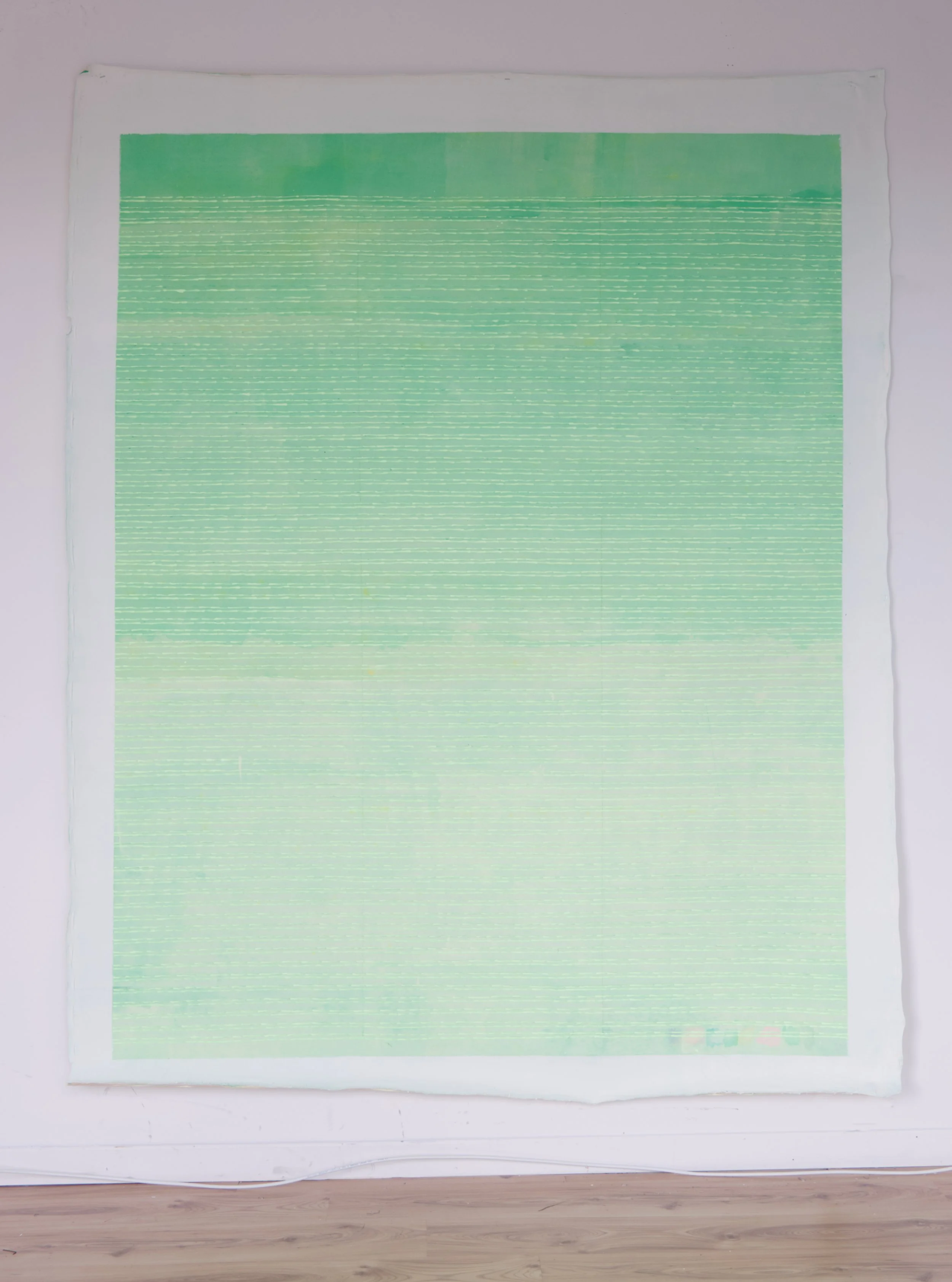  Peinture verte Acrylique sur toile 187 x 157 cm 2024  