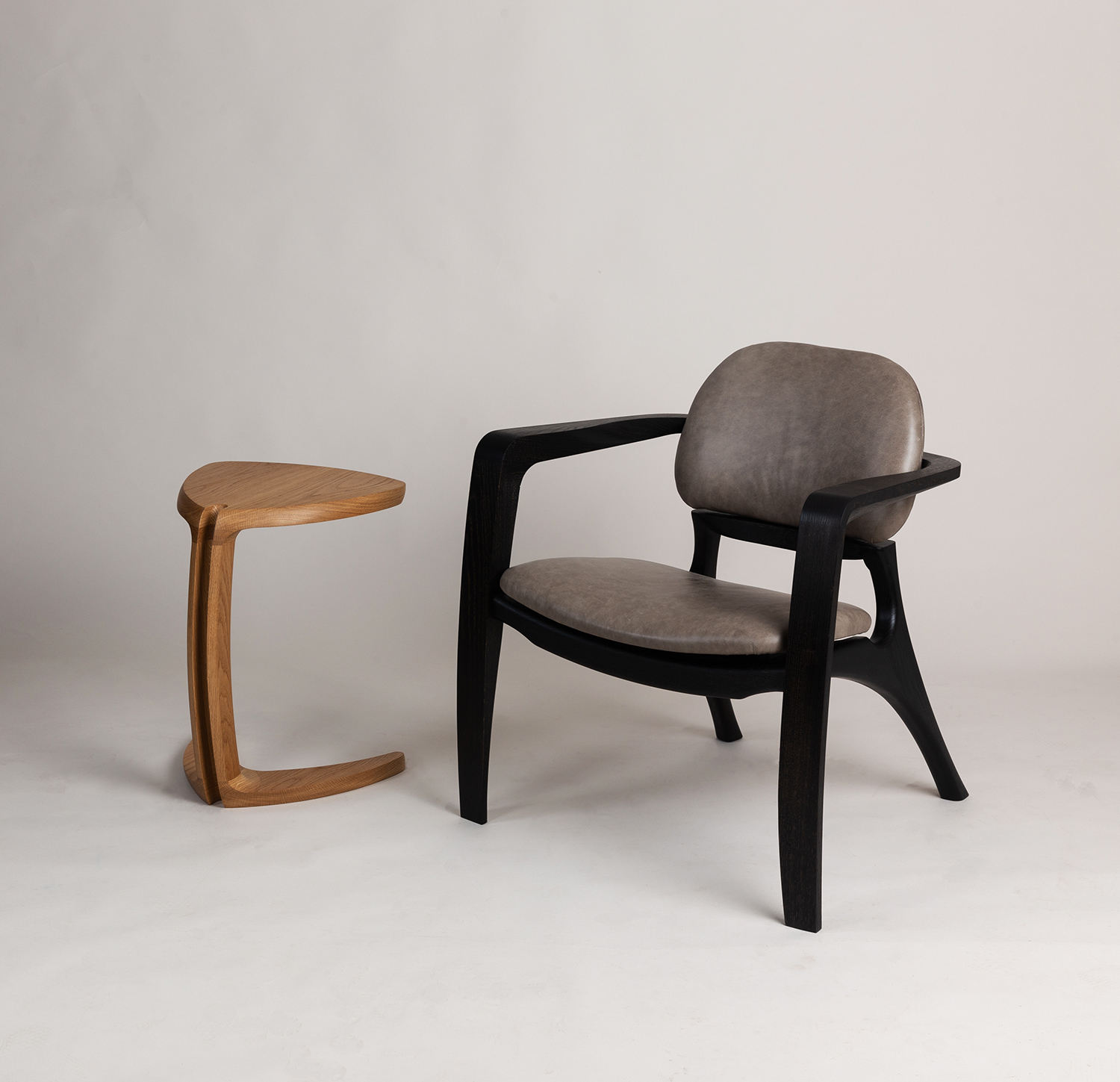 Amplex Chair and Fleure side Table by Alan Flannery Furniture Design L3.jpg