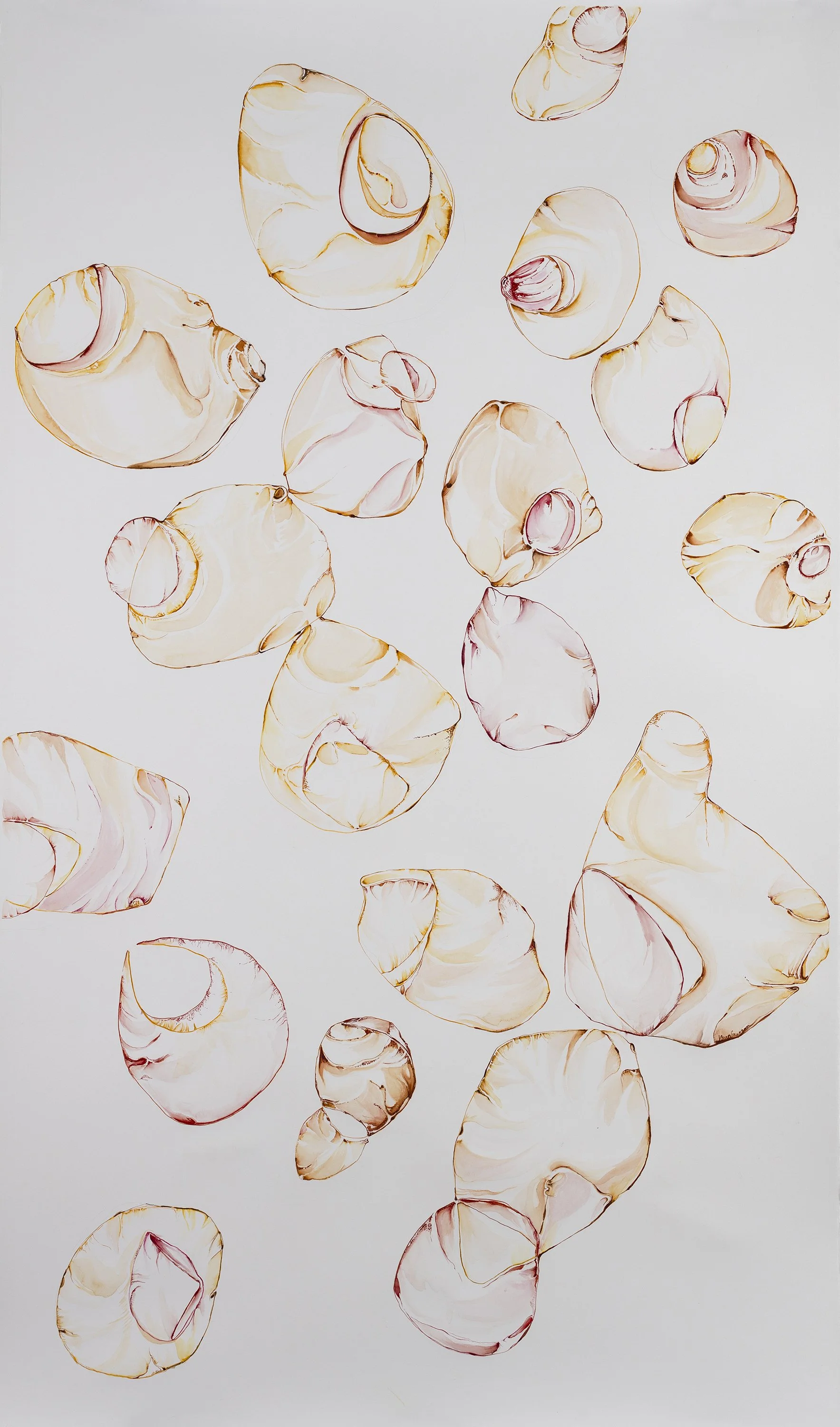 What Lies Beneath the Surface- The Wallpaper Series, Painting #4.