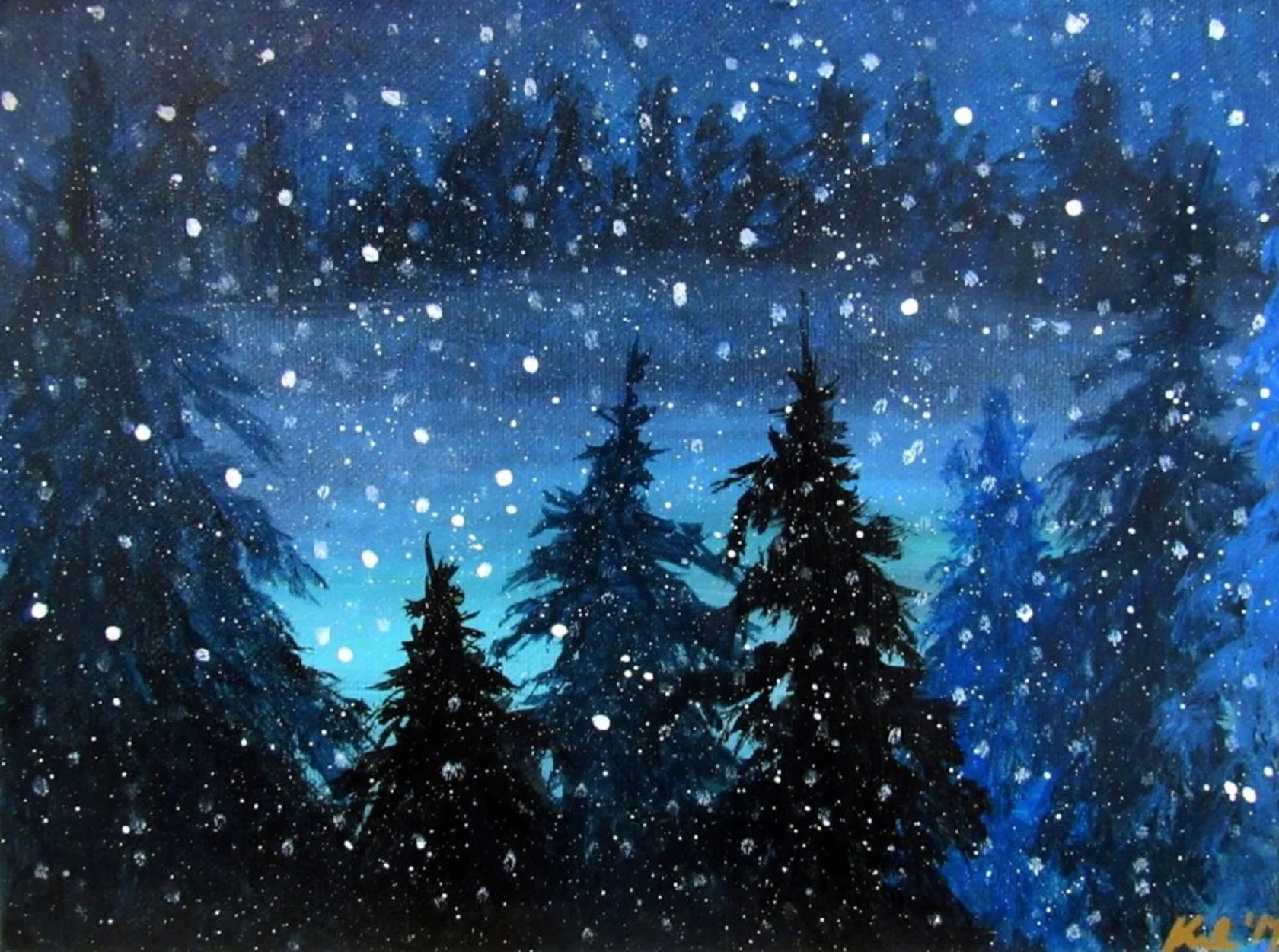lake mary in snow