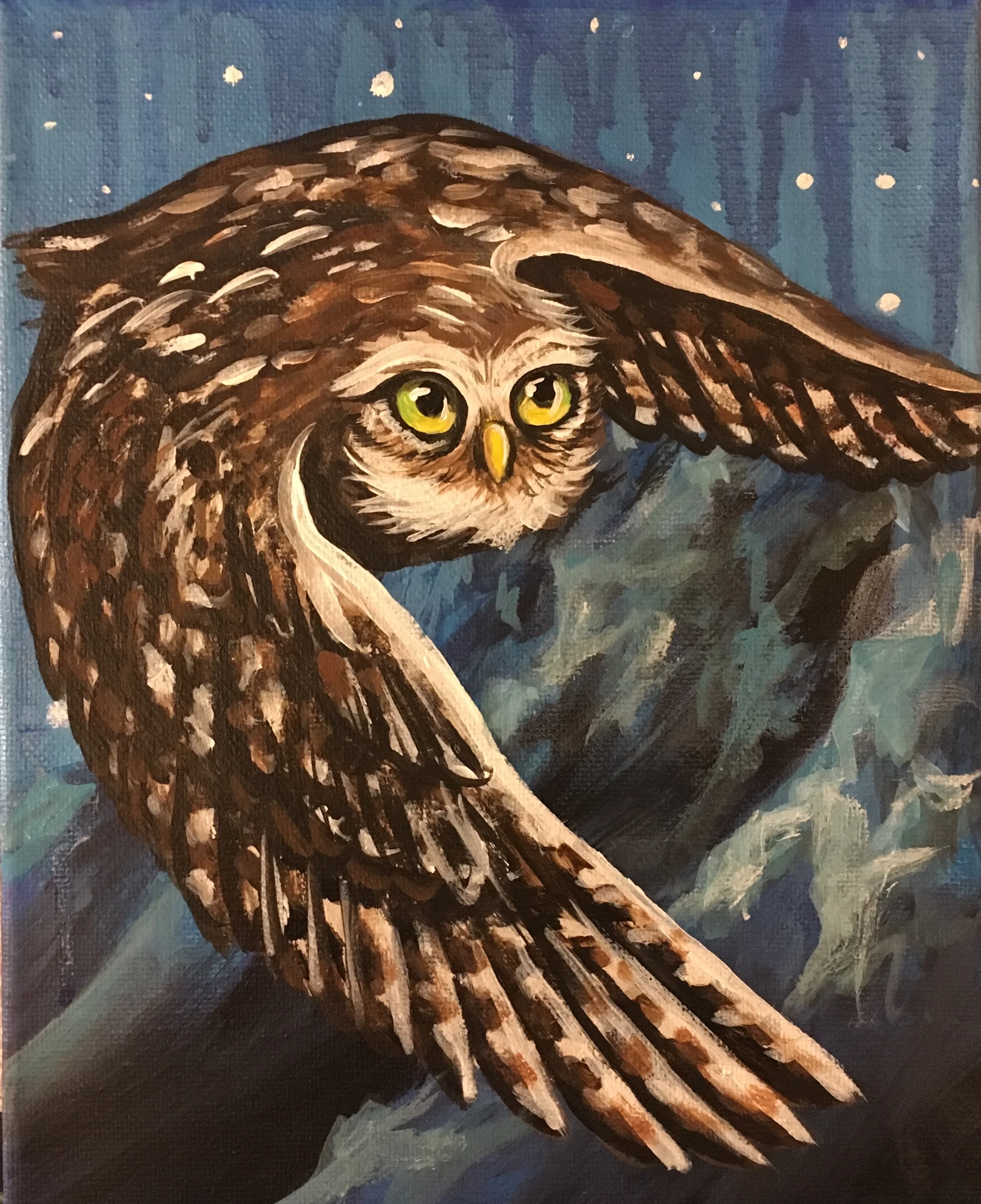 burrowing owl at badlands