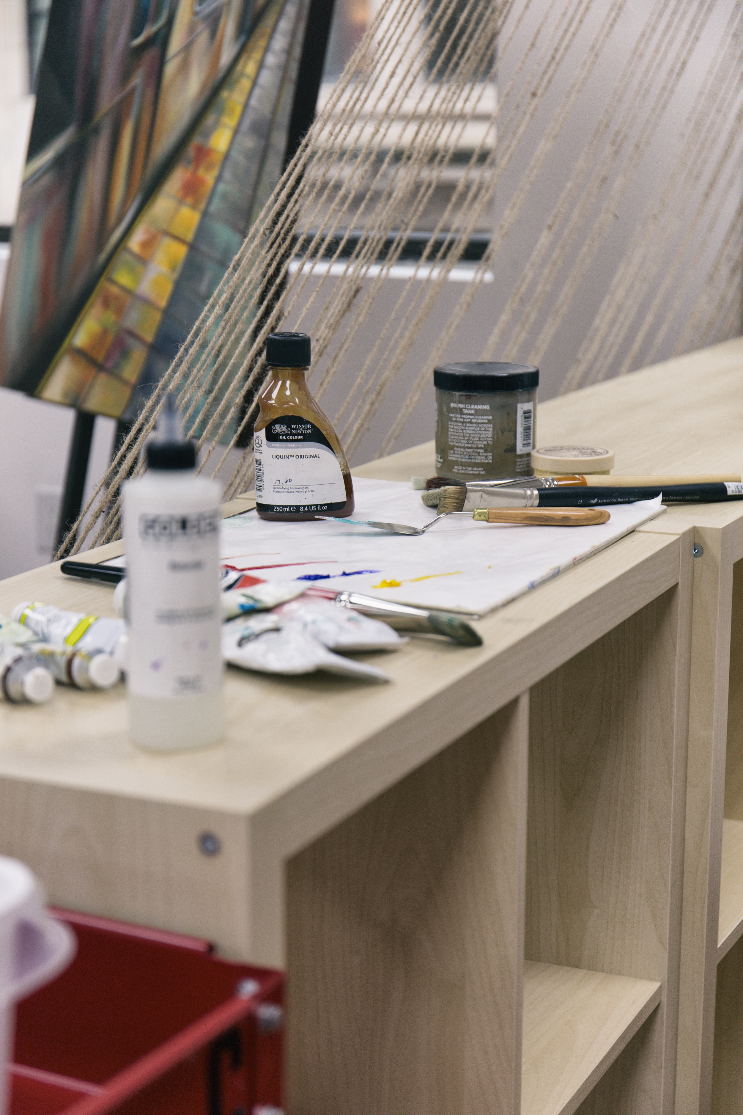 Artist Studio Painting Materials 