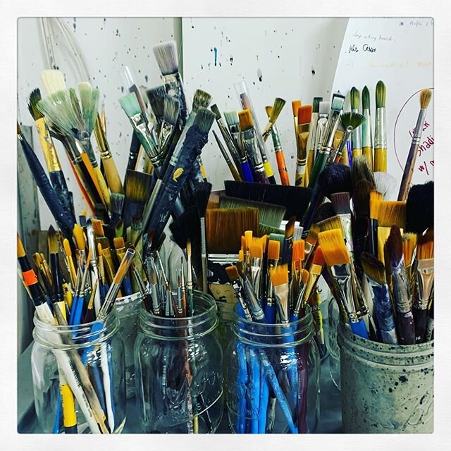 Brush collection goals #paintbrush #artstudio #nyc #art #painting