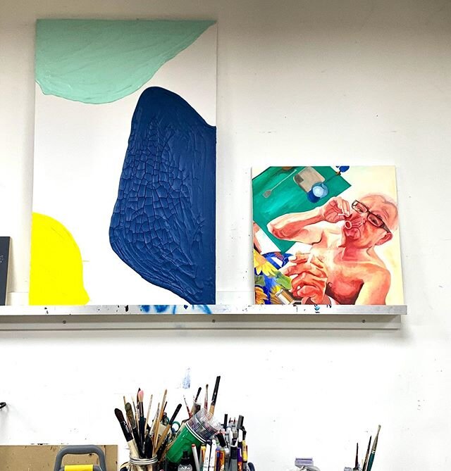 Kicking off the new year with bold colors and expression! 
#artstudio #nycartist #originalart #painting