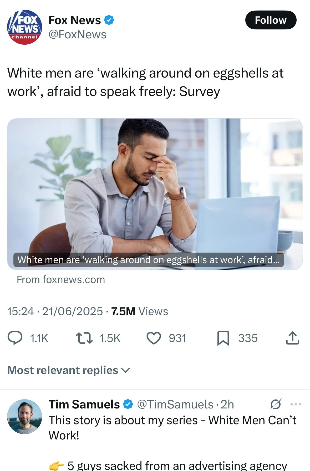 14m views - US coverage - White Men Can't Work!