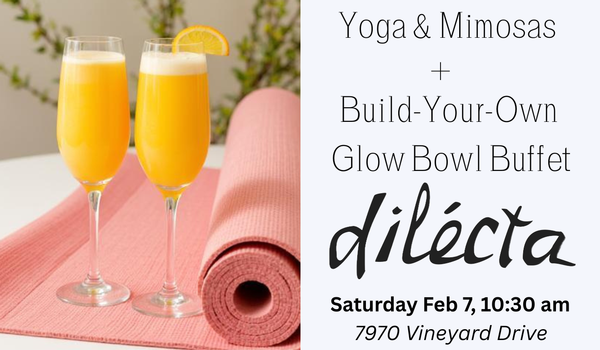 Yoga &amp; Mimosas + Build Your Own Glow Bowl Buffet
