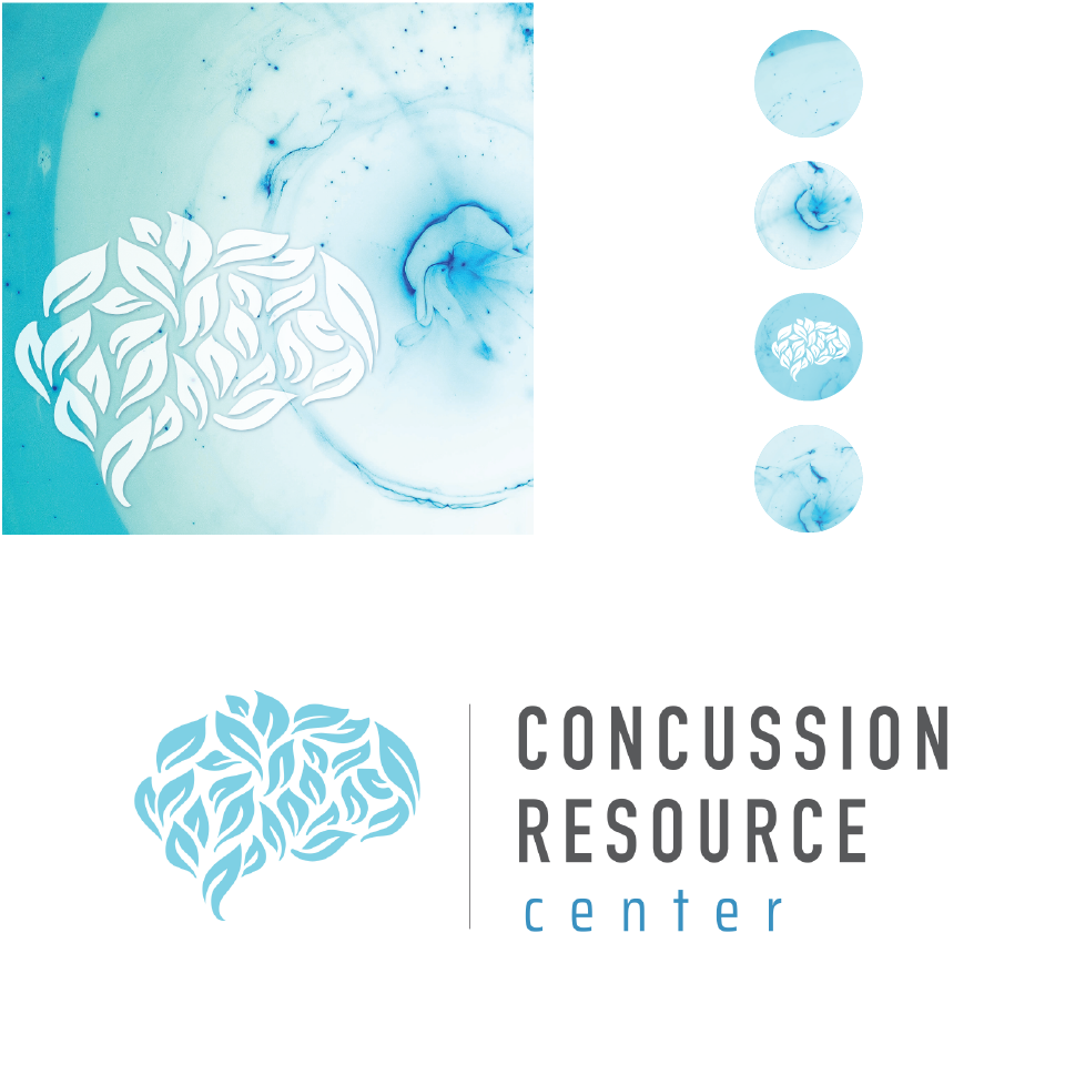 Concussion Resource Center Logo branding design
