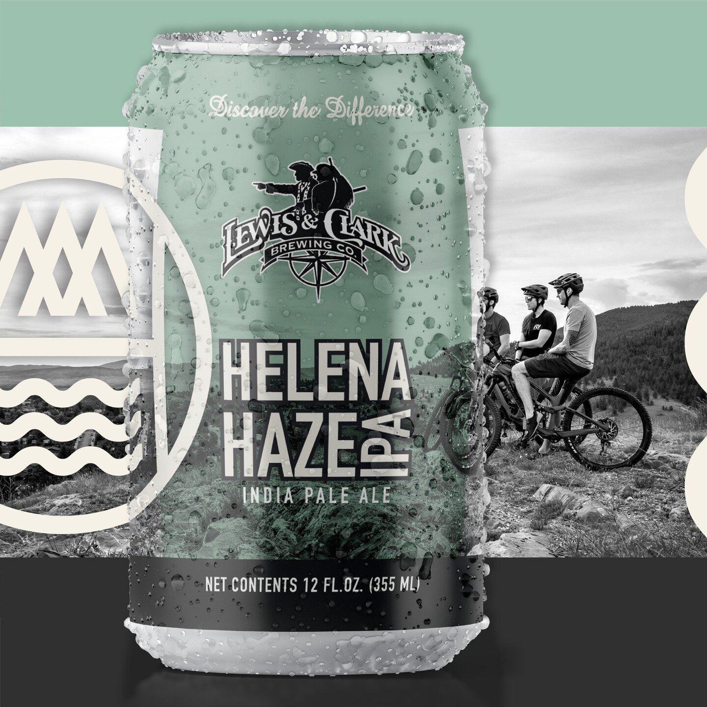 Can Design |  Lewis and Clark Brewing⁠
⁠
Working with @lewisandclarkbrewing and in partnership with @visithelenamontana for the wonderful Helena Haze IPA. Previously known as the Juicy Hazy Obsession, this can was rebranded over the summer to honor o