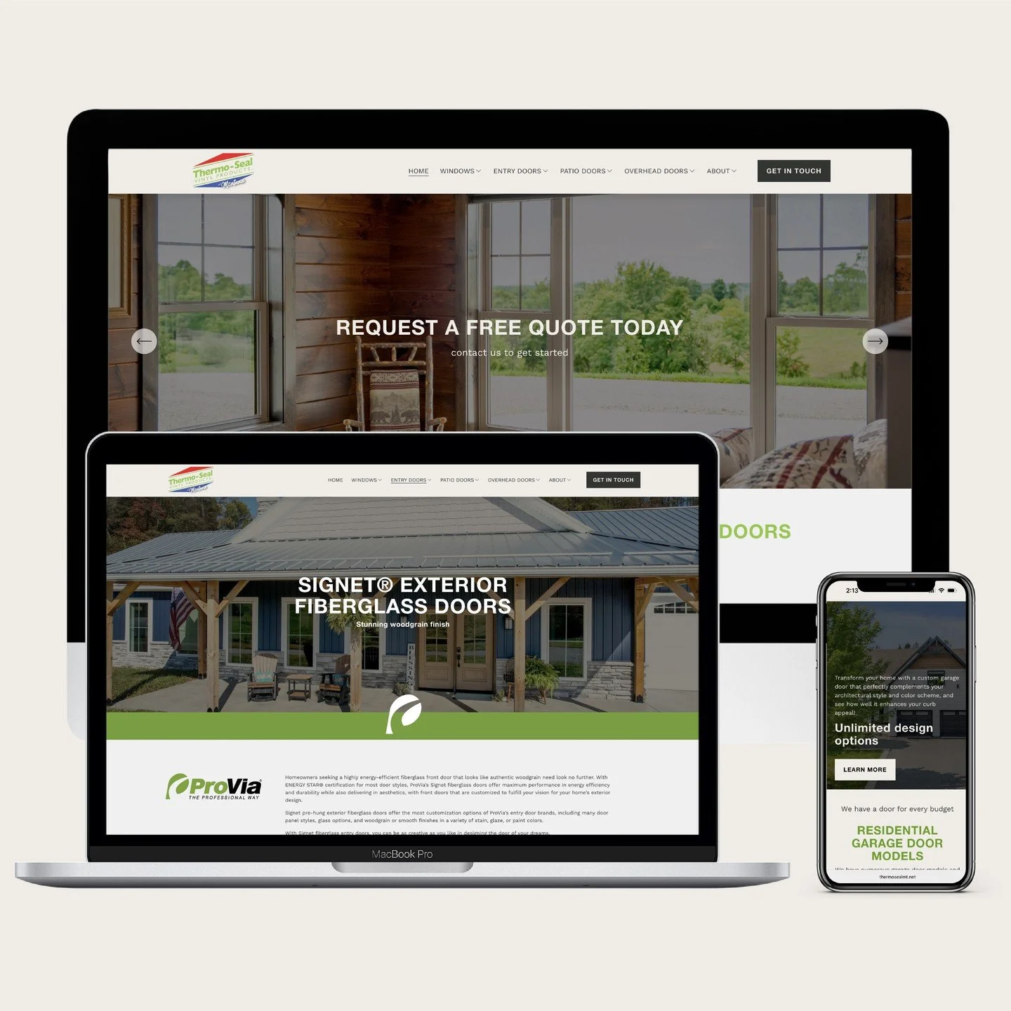 Website Design |  Thermo-Seal of Montana⁠
This project made me want to build my own home so I could pick out windows and doors! The website design for Thermo-Seal of Montana needed to be simple and easy to navigate while still holding a LOT of inform