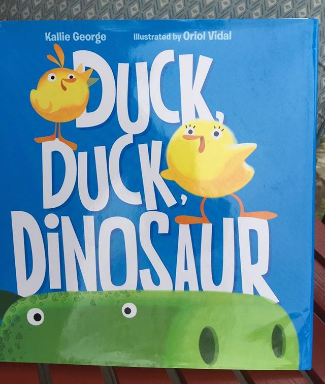 Time for Friday Favorite Books!  #DuckDuckDinosaur by #KallieGeorge and illustrated by #OriolVidal is smart, fun and full of surprises.  Check it out today. #FridayFeeling #ChildrensBooks #KidsBooks #FlashbackFriday #HappyFriday