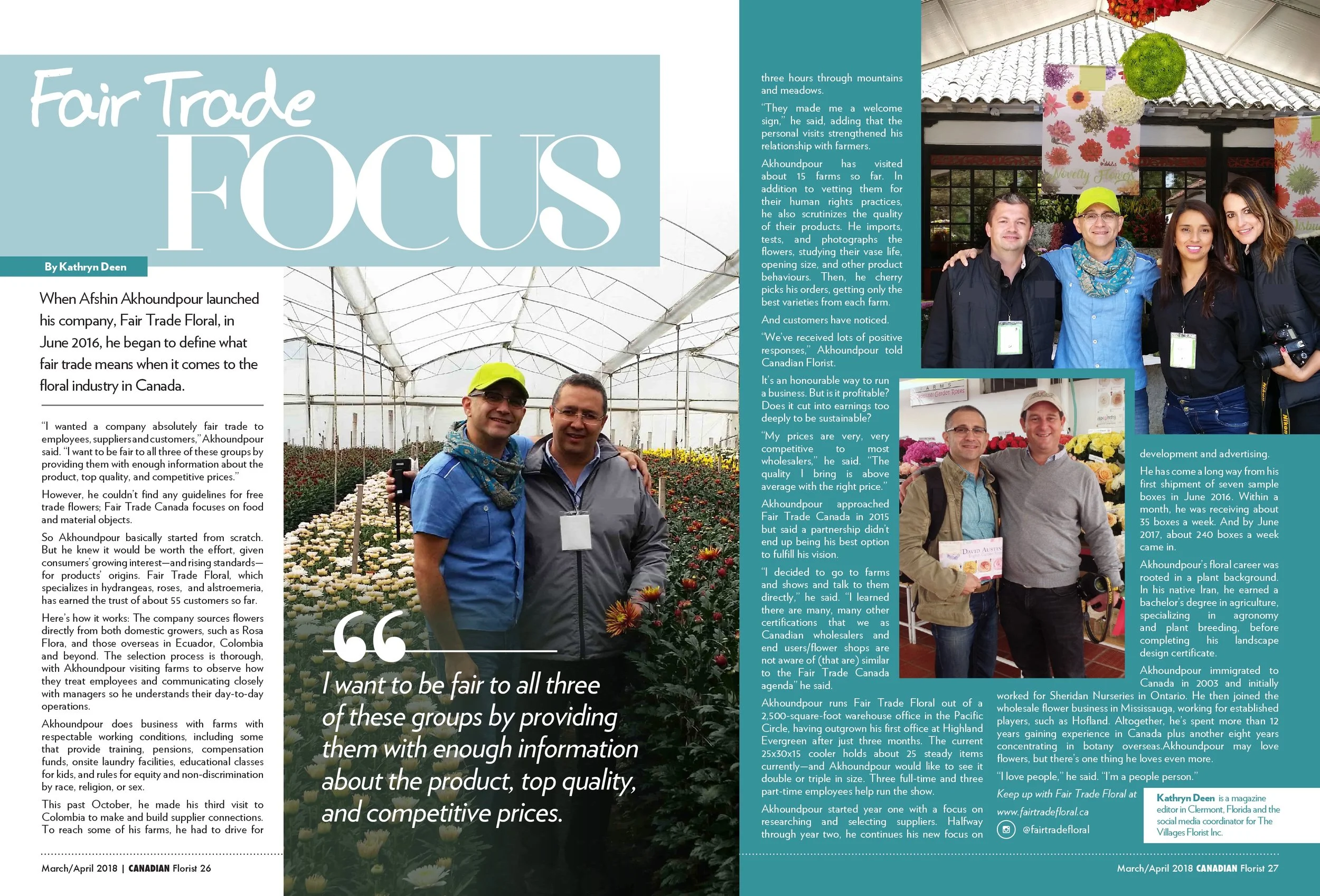 Jan 2018 - Canadian Florist Magazine