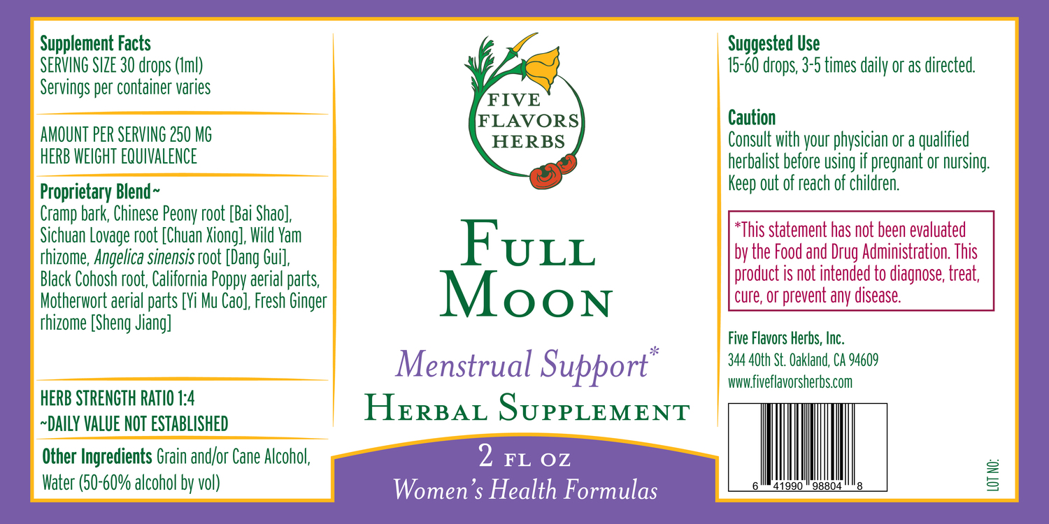 Full Moon Herbal Tincture