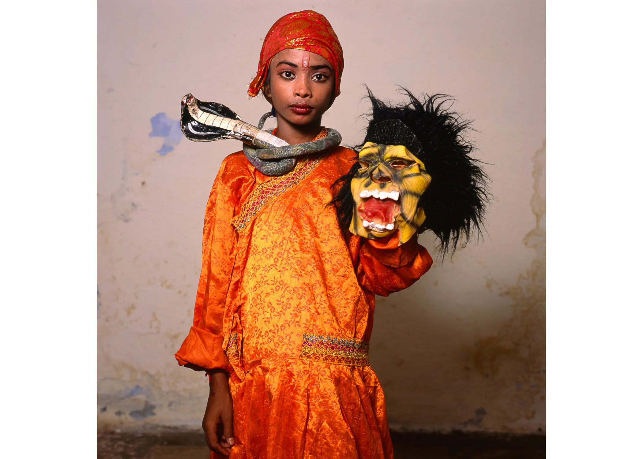 Image above: ©Phyllis Galembo, Child with Monster Mask, India, 2014, 30 x 30” Fujiflex print / Courtesy of sepiaEYE Gallery