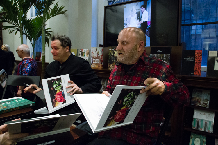 Image Above: ©Elizabeth Mealey, Isaac Mizrahi (left) and Nick Waplington (right) at the Rizzoli Bookstore