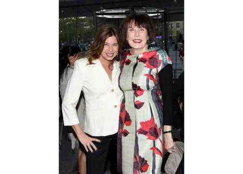 Image above: Director of the Brooklyn Museum Anne Pasternak and artist Marilyn Minter, Photo by Nicholas Hunt/Getty Images for Brooklyn Museum