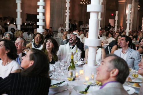 Image above: Dinner scene at the 2016 Brooklyn Artists Ball, Credit: Rebecca Smeyne for the Brooklyn Museum.