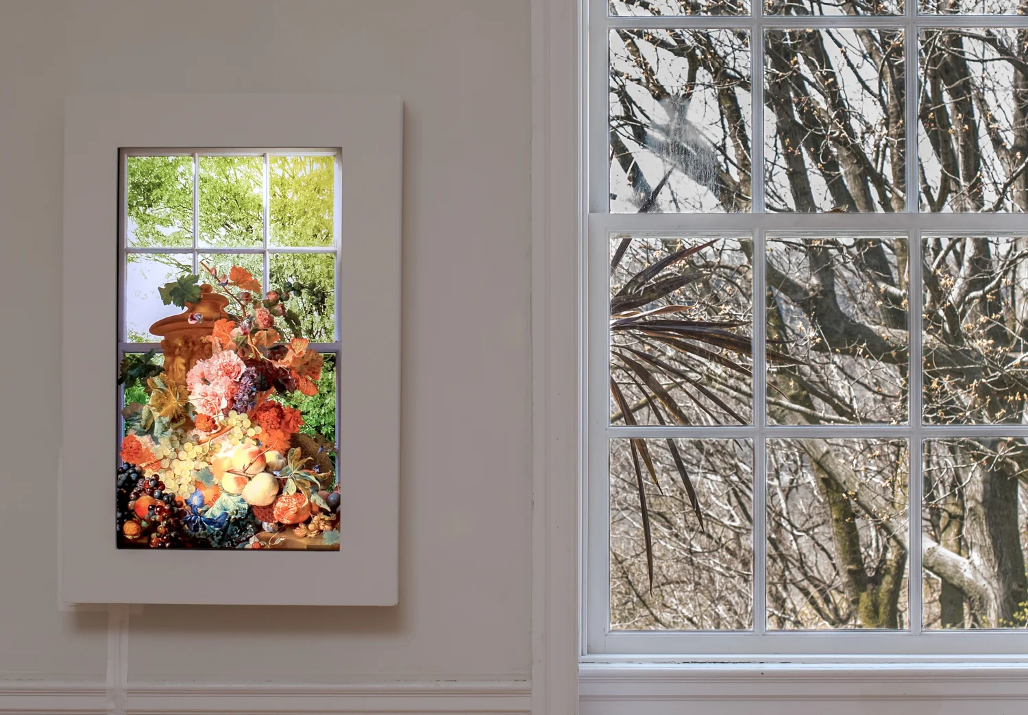 Image above: ©Nicole Cohen, Time Lapse, 2016, Installation view of (Not So) Still Life at Glyndor Gallery, Wave Hill / Courtesy of the artist and Morgan Lehman Gallery, New York, NY, Photo: Ken Goebel