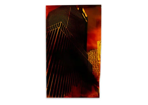 Image above: John Chiara, 10th Avenue at W33rd Street, Variation 1, 2015 Negative Chromogenic Photograph, Unique, © John Chiara, Courtesy Yossi Milo Gallery, New York
