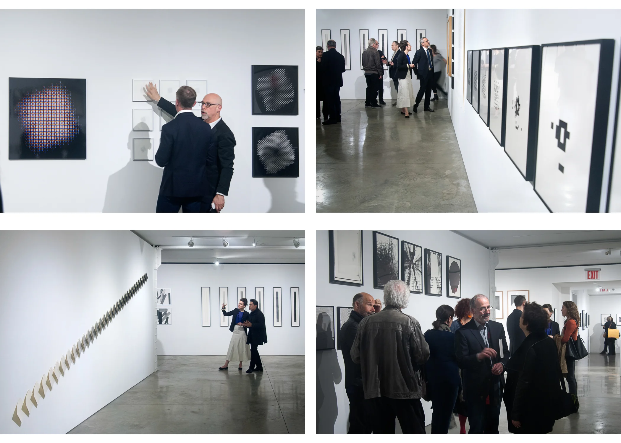 Image above: ©Sang Ha Park, Opening Night, Top left: Steven Kasher, Bottom right: Artist facing camer