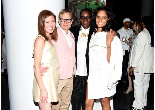 Image above: Rose Dergan, Will Cotton, Mickalene Thomas and Racquel Chevremont, Photo by Nicholas Hunt/Getty Images for Brooklyn Museum