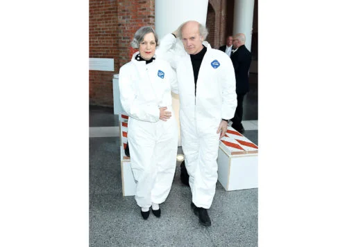 Image above: Karin Greenfield-Sanders and Timothy Greenfield-Sanders, Photo by Nicholas Hunt/Getty Images for Brooklyn Museum