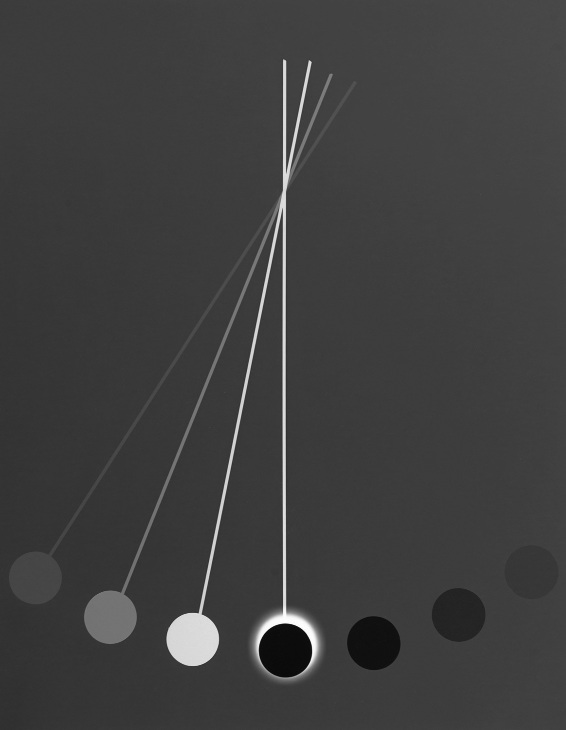 Image above: ©Caleb Charland, Pendulum, Dodge and Burn #1405, 2015, Photogram on gelatin sulver paper / Courtesy of Sasha Wolf Gallery