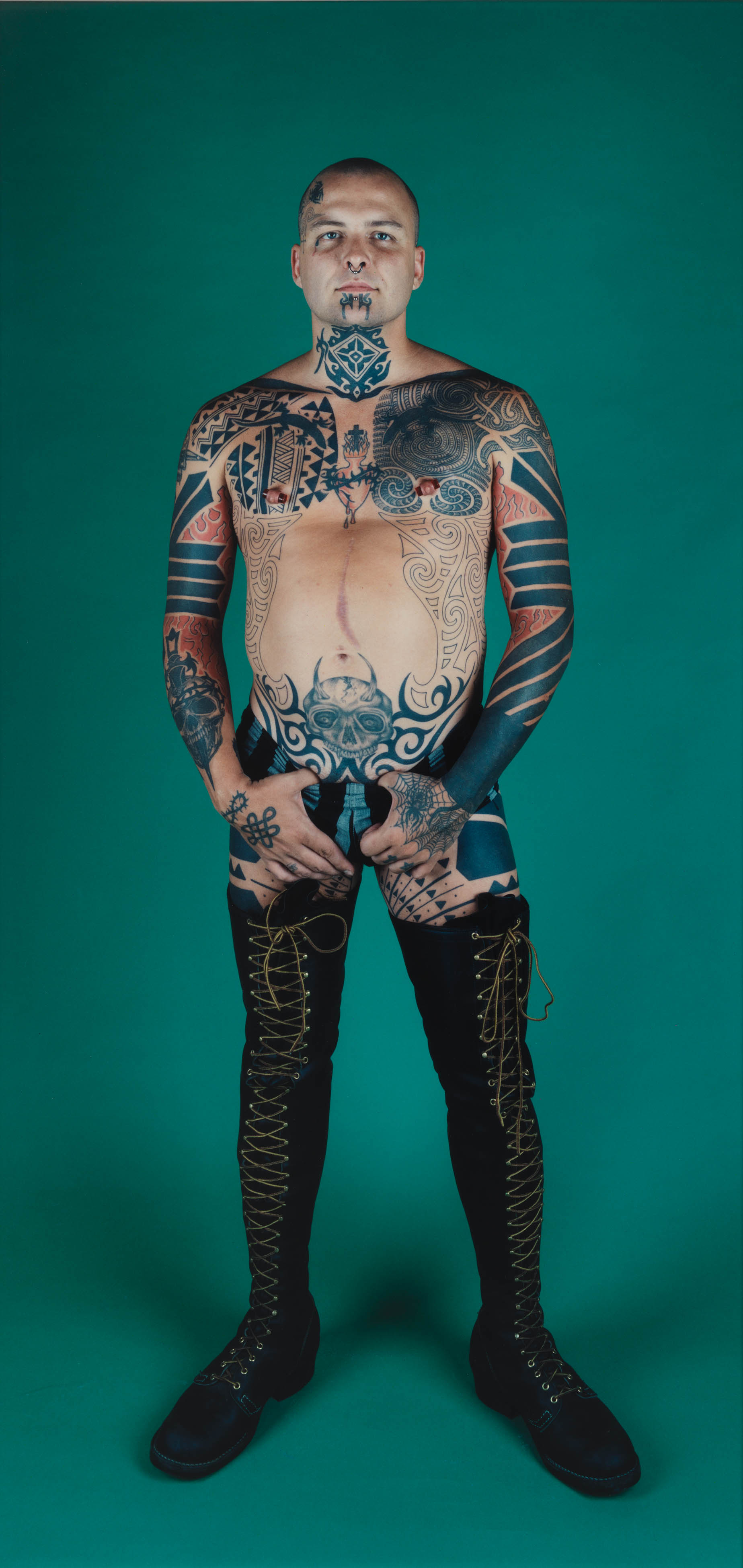 Image above: Ron Athey, 1994. Chromogenic print. Whitney Museum of American Art, New York; Gift of Norman Dubrow. © Catherine Opie. Courtesy Regen Projects, Los Angeles