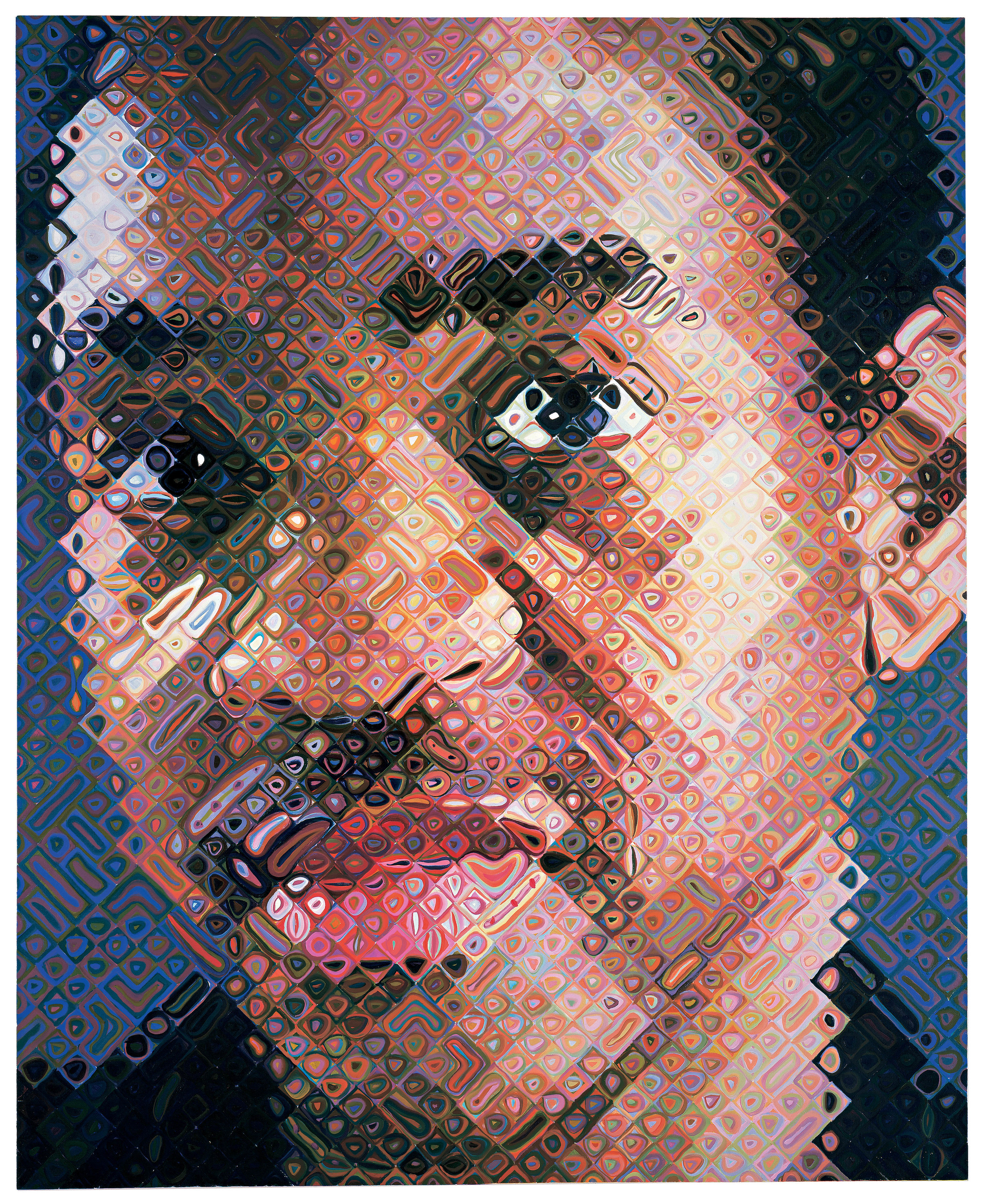 Image above: Lyle, 1999. Oil on canvas. Whitney Museum of American Art; Gift of The American Contemporary Art Foundation, Inc., Leonard A. Lauder, President. © Chuck Close, courtesy Pace Gallery