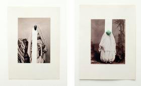 Image above: ©Nino Cais, Untitled, From the series "Images of Orient," 2014, stone and scraping on offset print
