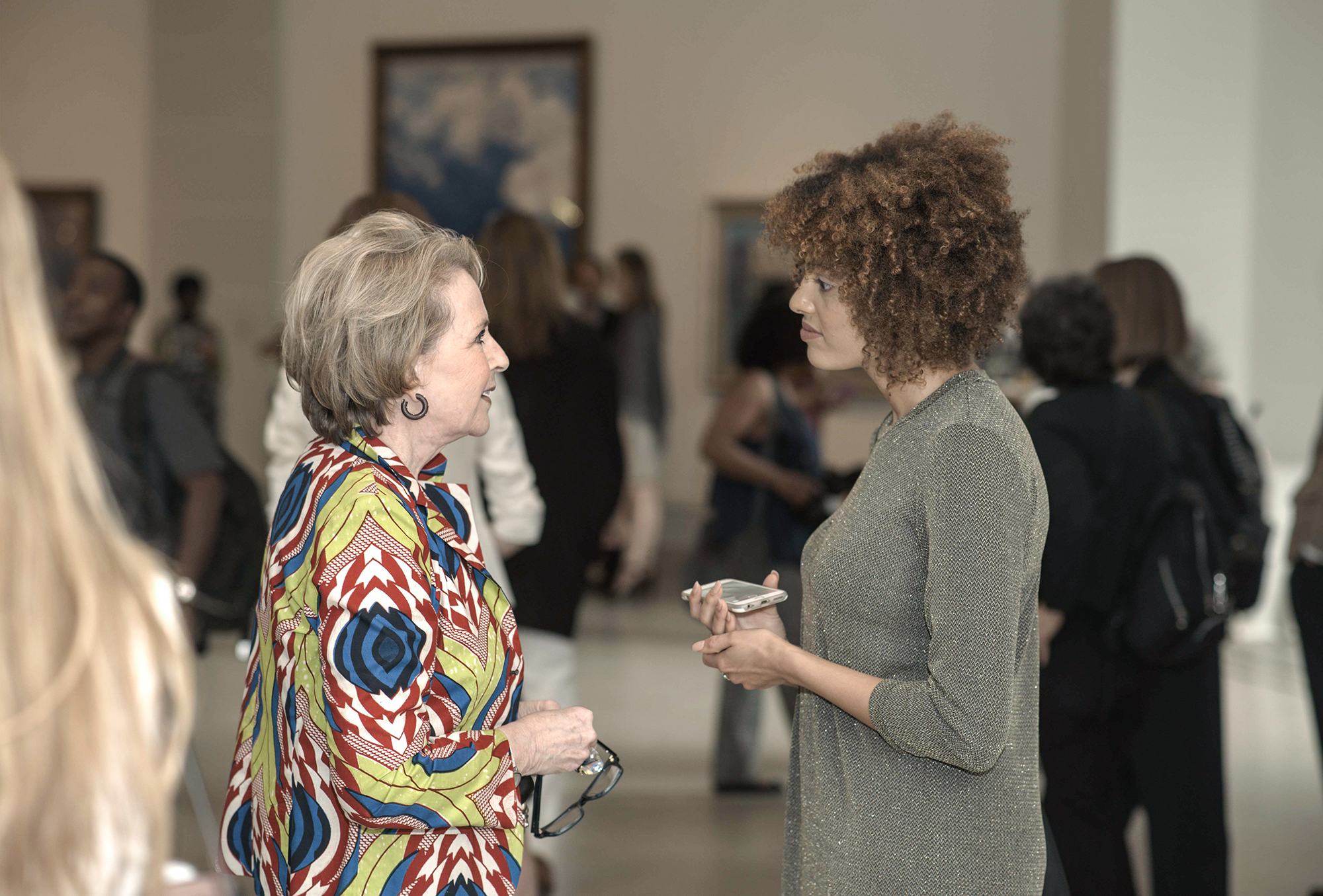Elizabeth Sackler & Guest; Photograph © Malcolm D. Anderson