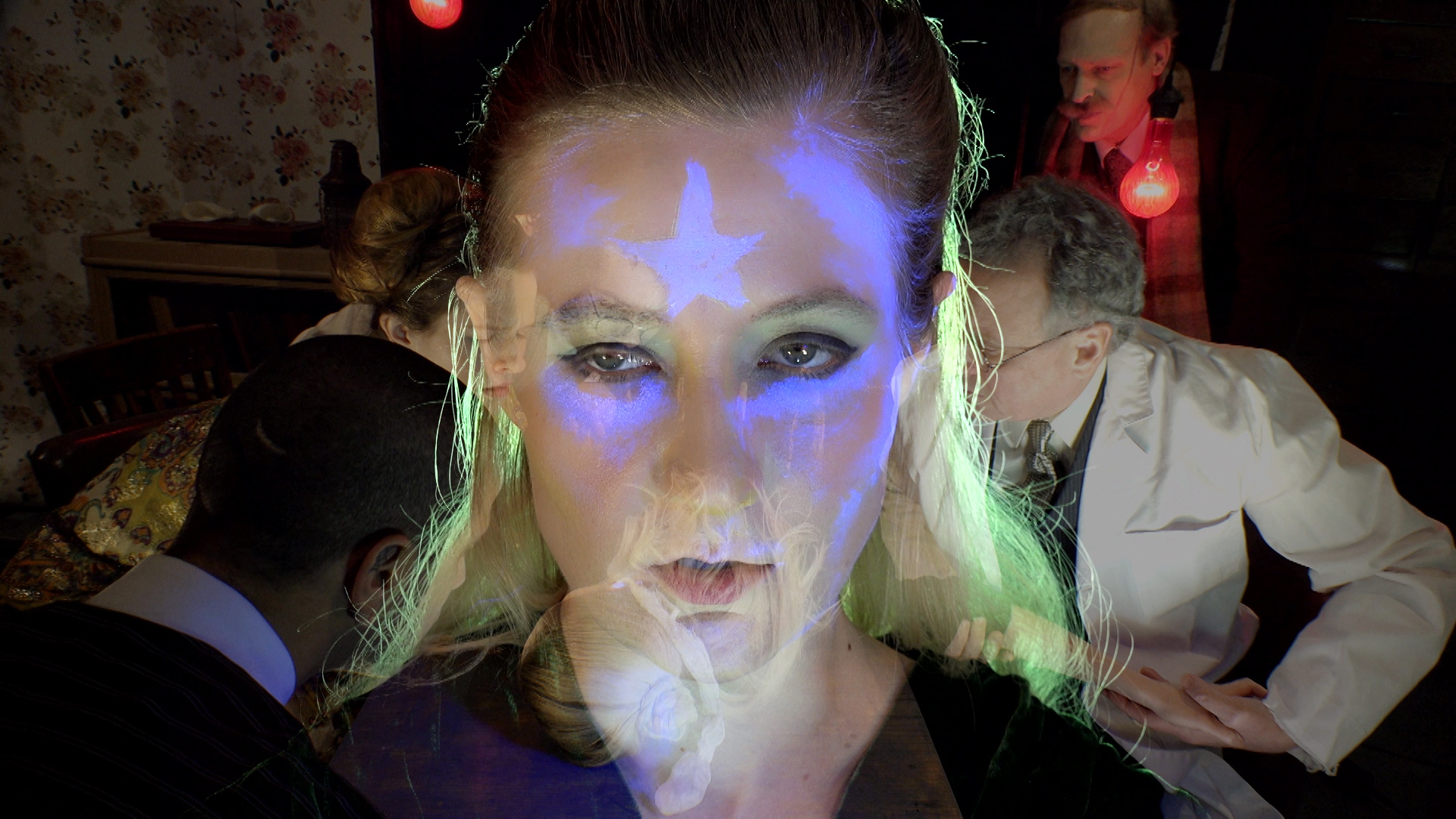 Tony Oursler. Still from Imponderable . 2015–16. 5-D multimedia installation (color, sound). 90 min. © 2016 Tony Oursler. The Museum of Modern Art, New York. Acquired in part through the generosity of Jill and Peter Kraus.