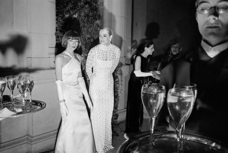 Miles Ladin, Anna Wintour, Clarissa Bronfman and Annette de la Renta at the Metropolitan Museum of Art's Costume Institute Gala, NYC , 1995. Copyright of the artist. WE:AMEricans @ Station Independent Projects, NYC